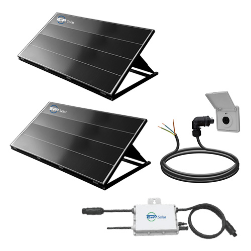 Solar-PV Kit 620W Easy Peak Power mit EPP 600 Mikrowechselrichter und 10M Wielandstecker